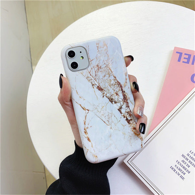Marble patterned iPhone Case