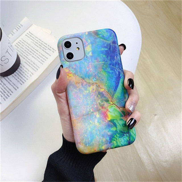 Marble patterned iPhone Case