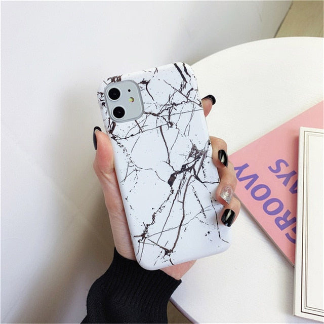 Marble patterned iPhone Case