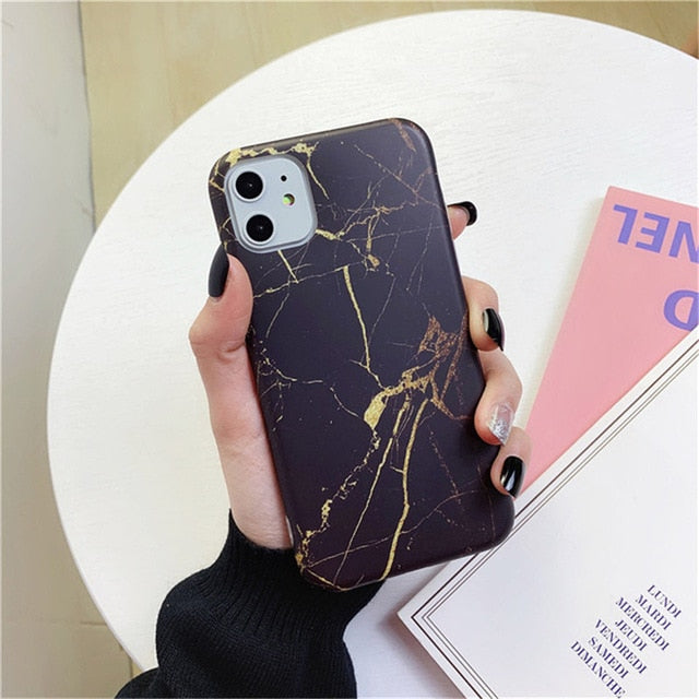 Marble patterned iPhone Case