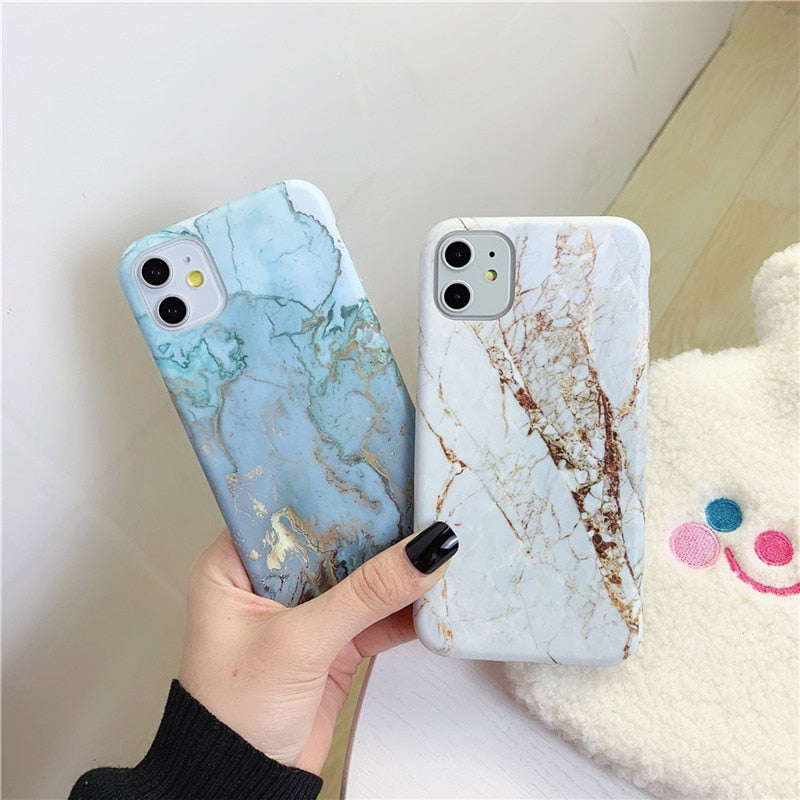 Marble patterned iPhone Case