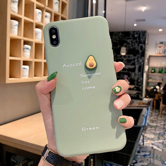 Avocado Silicone iPhone case